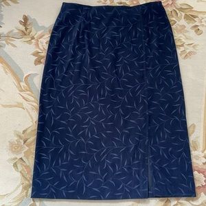 14W Christopher banks, deep blue skirt
